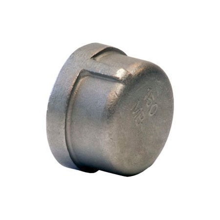 Merit Brass 1-1/2 In. 304 Stainless Steel Cap - FNPT - Class 150 - 300 PSI - Import K416-24